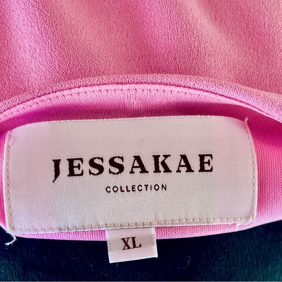 Elegant Pink Button-Down Dress | Jessakae Folklore | XL - Picture 6 of 10